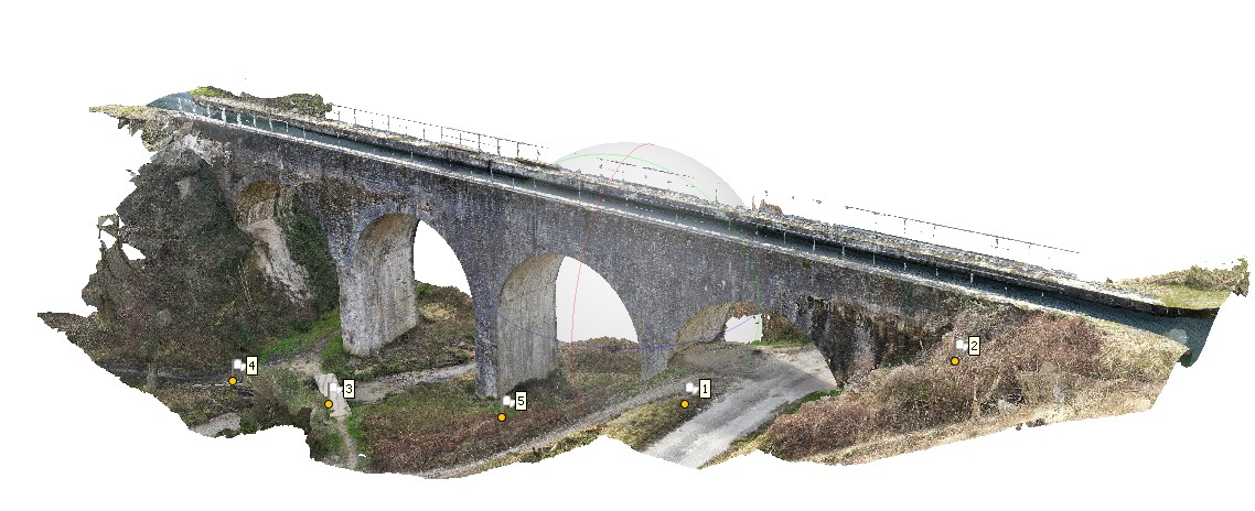 Relevé scanner — viaduc en pierre — RL TOPO