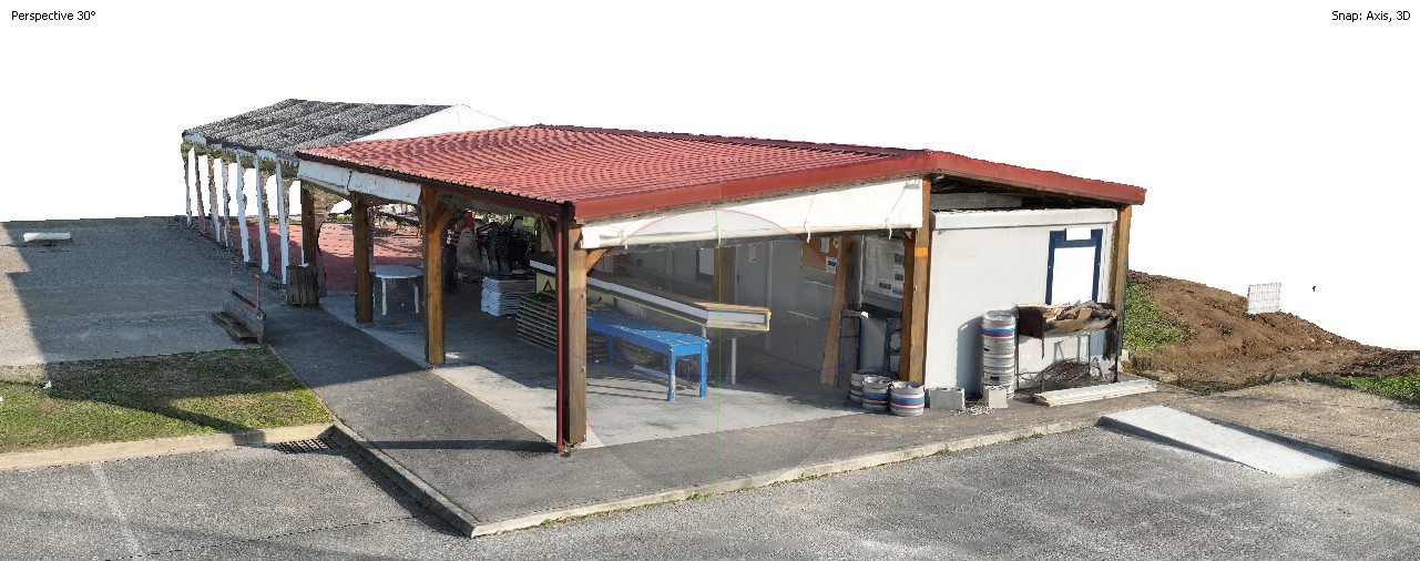 Hangar — relevé scanner 3D — RL TOPO