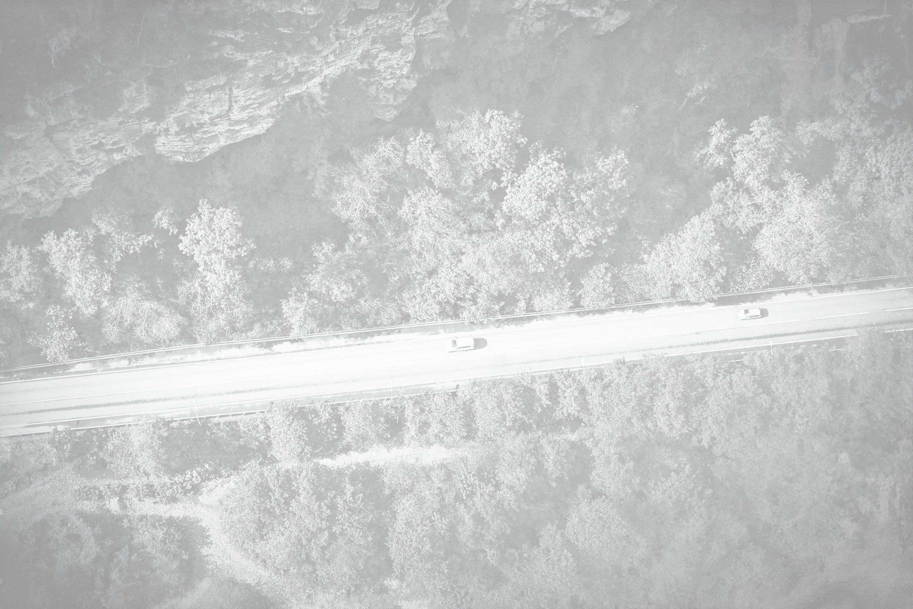 Photo aérienne par drone — route en forêt — RL TOPO
