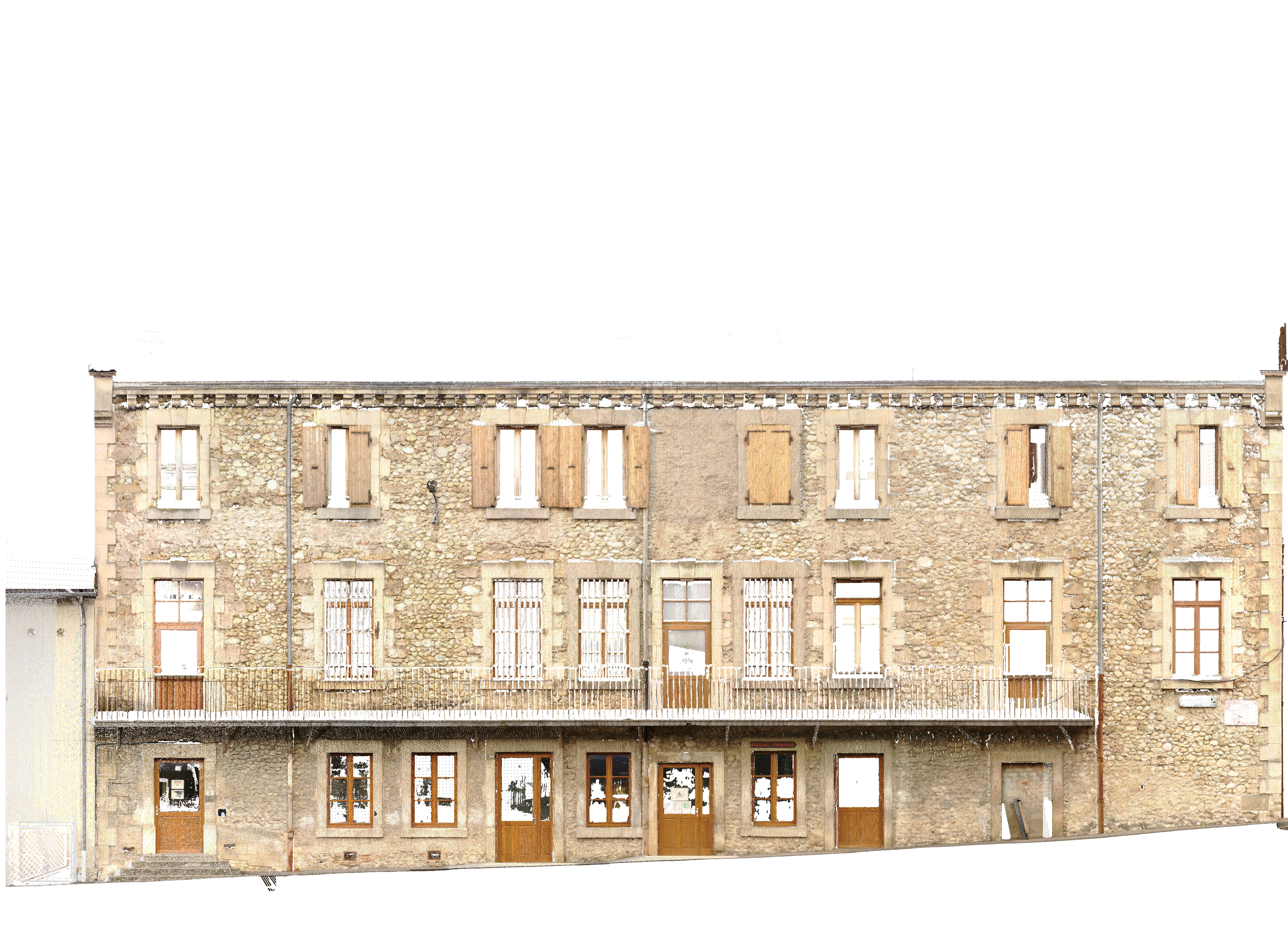 Façade urbaine — relevé scanner — RL TOPO